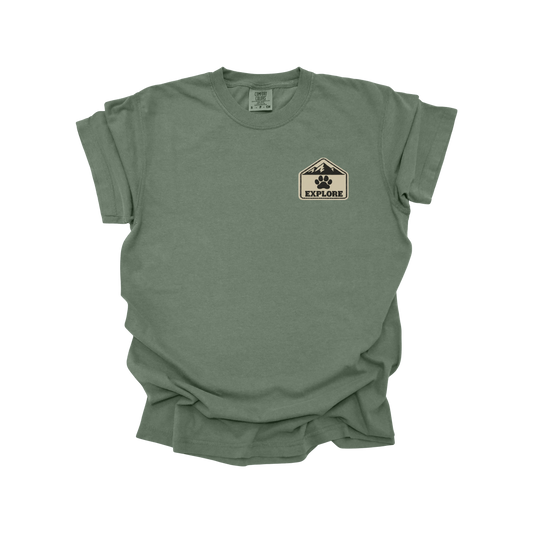 Australian Shepherd Adventure Tee | Vintage Mountain Dog Shirt